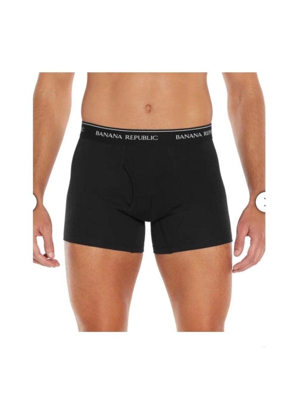 NWT Banana Republic Men's S Black 3-Pack Boxer Briefs Comfort Waistband Stretch